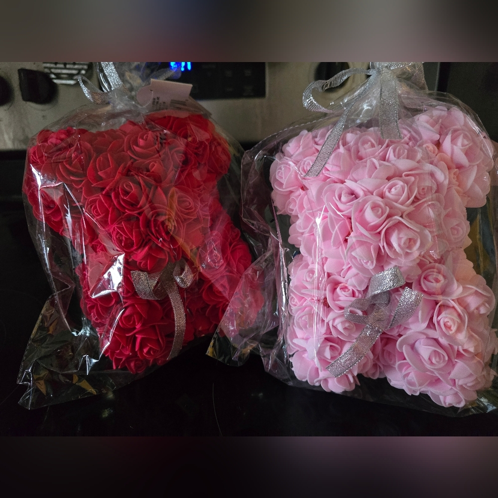 Valentines rose bears